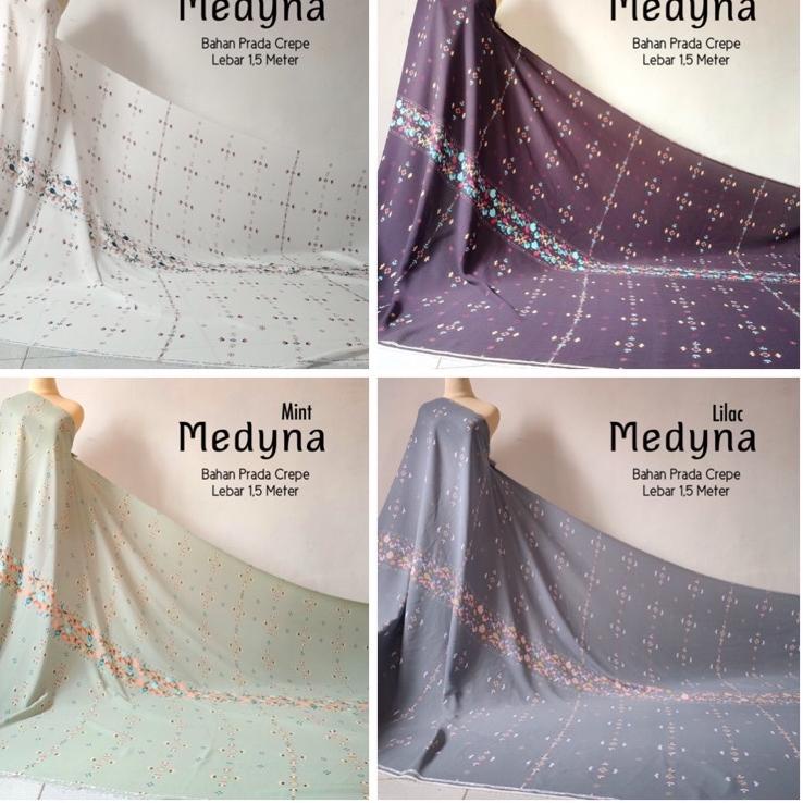 ボW KAIN MOTIF MEDYNA BAHAN PRADA CREPE UTUK DRESS GAMIS TUNIK BIG SALES 3888 ◉