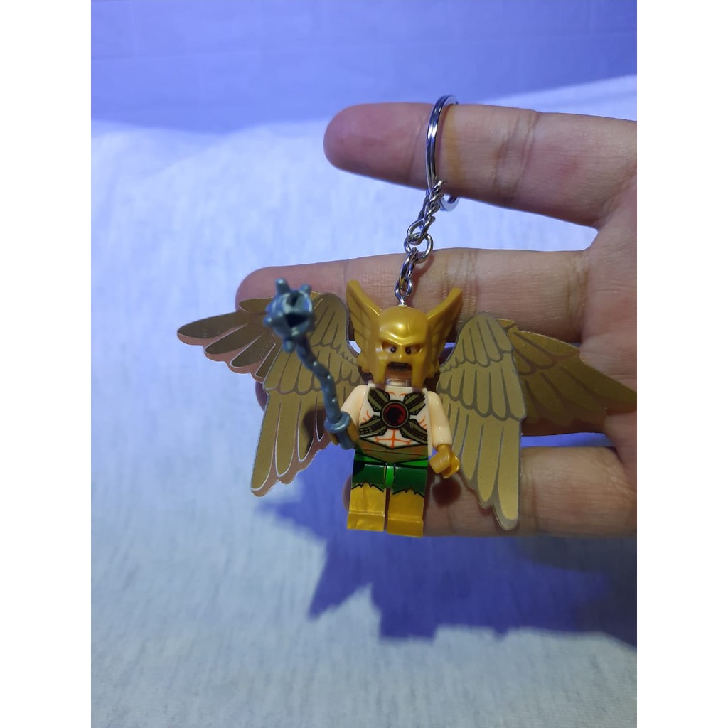 GANTUNGAN KUNCI KEYCHAIN LEGO MINIFIGURE DC HAWKMAN Justice league