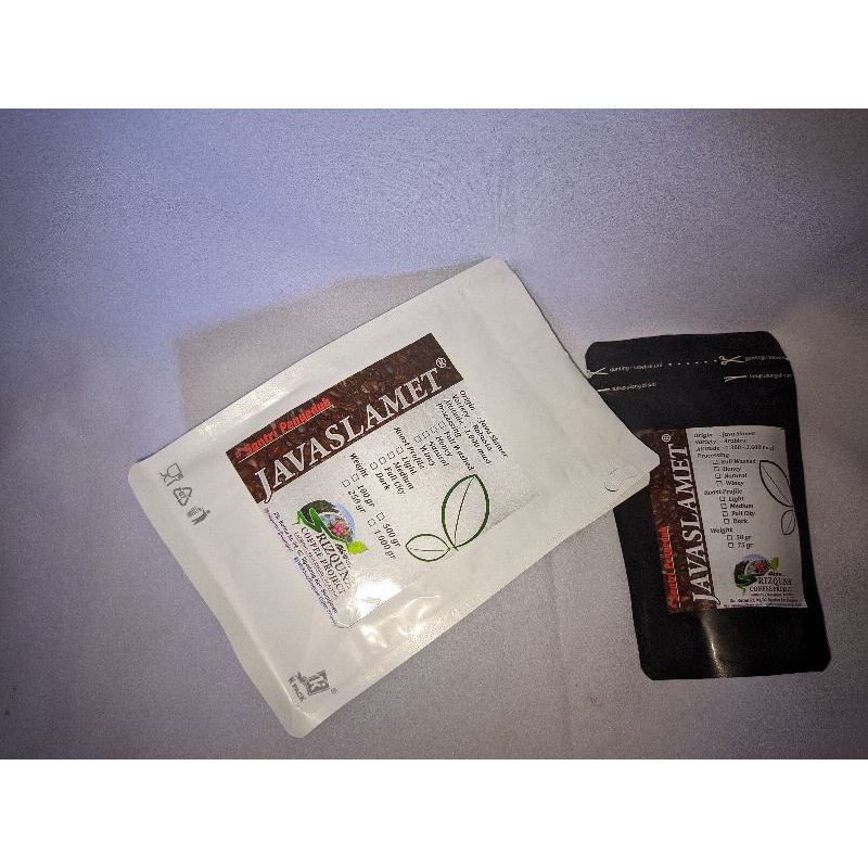 

Kopi Arabika Javaslamet washed 50 gr