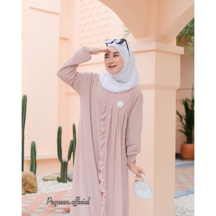 DRESS KONDANGAN - ASMIRANDA MAXY DRESS FREE BROSS - DRESS GAMIS CERUTY COCOK UNTUK ACARA KONDANGAN