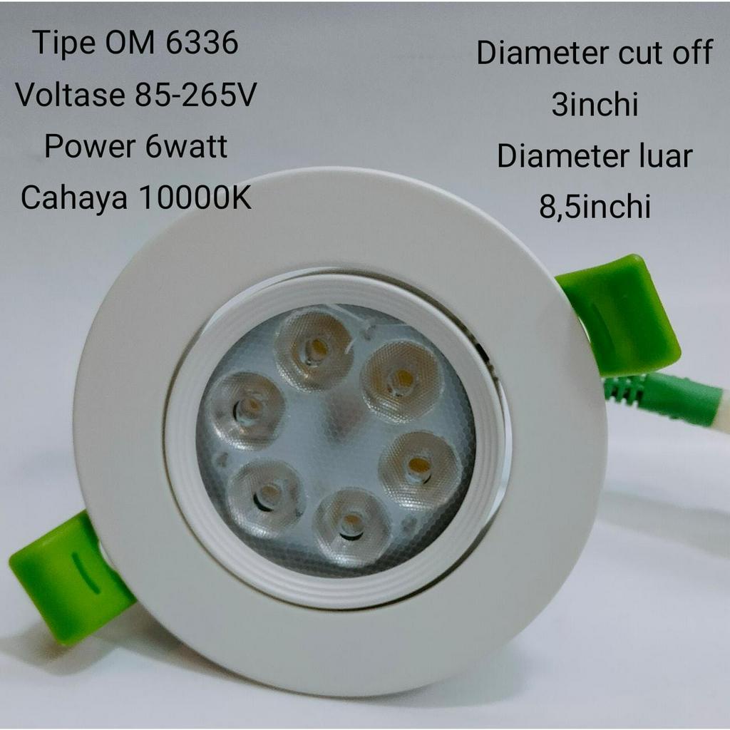 LAMPU SPOTLIGHT 6W OMEGA LAMPU LED SPOTLIGHT