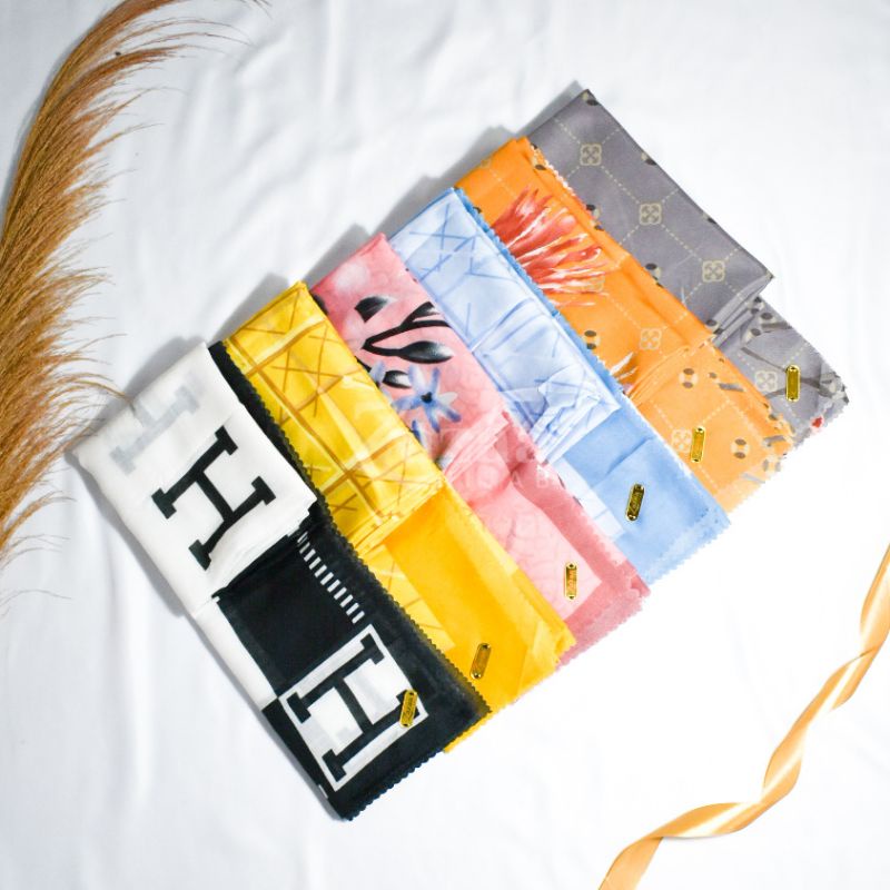 JILBAB SEGIEMPAT MOTIF TERBARU PREMIUM 2022 / Hijab Voal Lasercut / Segiempat / Edisi 06