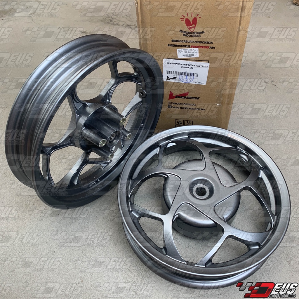 Velg Vrossi Venom Orion New Scoopy R12 Ring 12 215 x 250 / bukan RCB ATZ VOX pelek