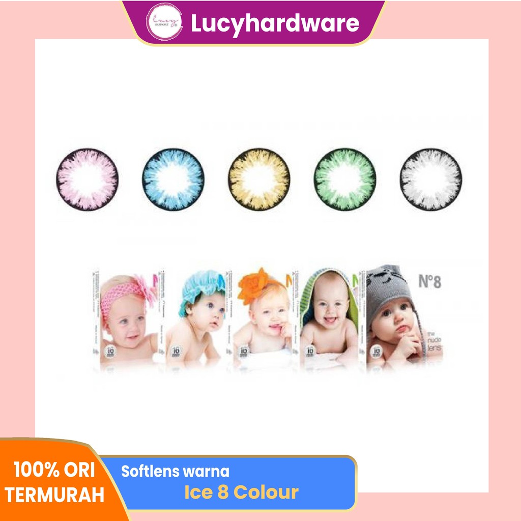 Softlens warna Ice 8 Colour Monthly