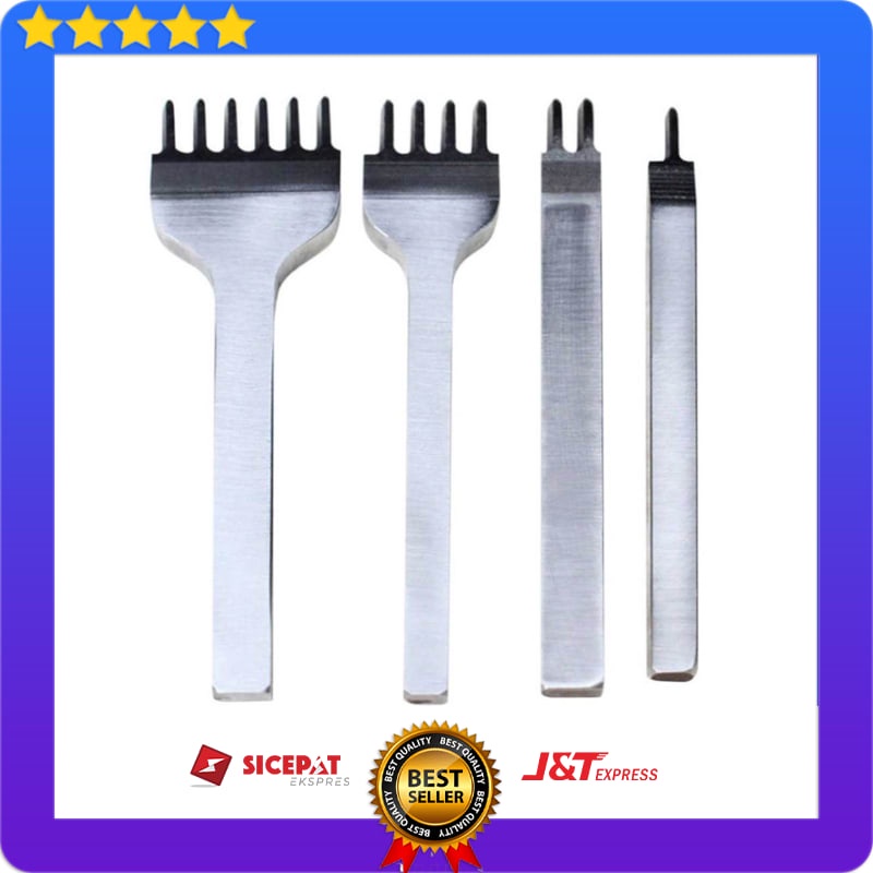 

Alat DIY Kulit Leathercraft Hole Punches Stitching Tool 1 2 4 6 Prong