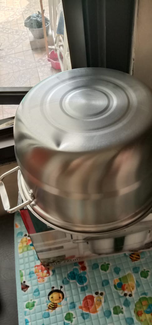 Panci Steamer Kukusan Soup Pot Stainless Steel 28 Cm & 24cm