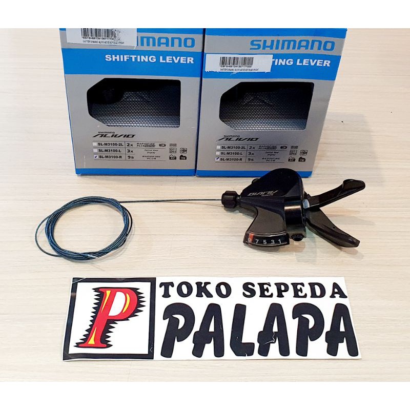 SHIFTER SHIMANO ALIVIO 9 SPEED M-3100 KANAN SEPEDA  3100
