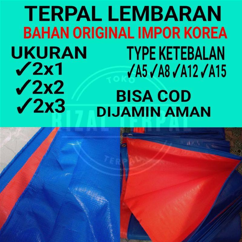 Jual Terpal Plastik Impor Korea Ukuran 2x1 2x2 2x3 Type Ketebalan A5 A8