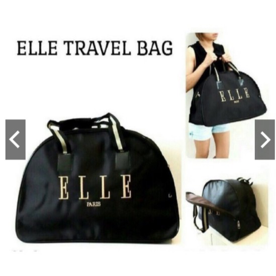 TRAVEL BAG TAS KOPER JINJING PAKAIAN ELLE HITAM