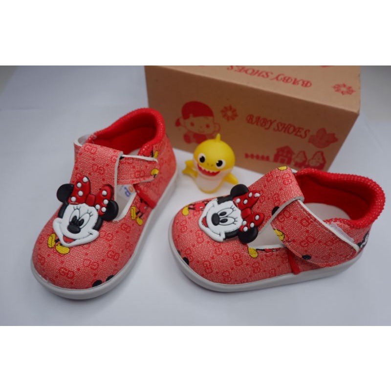 SEPATU ANAK PEREMPUAN MINIE MOUSE PEREKAT