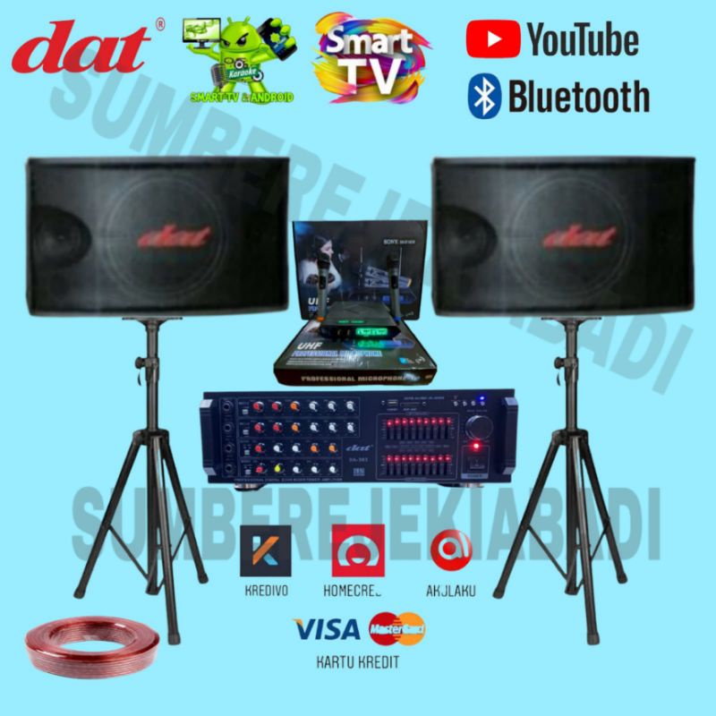 DISTRIBUTOR PAKET SOUND KARAOKE DAT 4500 BLUETOOTH 10 INCH NEW