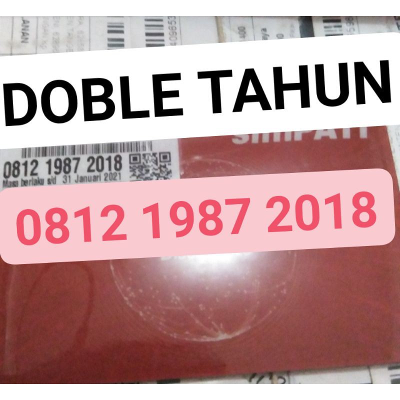 NOMOR CANTIK DOBLE TAHUN 1987 2018