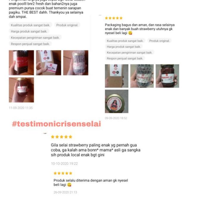 

10.10 Flash Sale SELAI STRAWBERRY CRISEN / HOMEMADE STRAWBERRY JAM 70% REAL STRAWBERRIES / BUAH ASLI