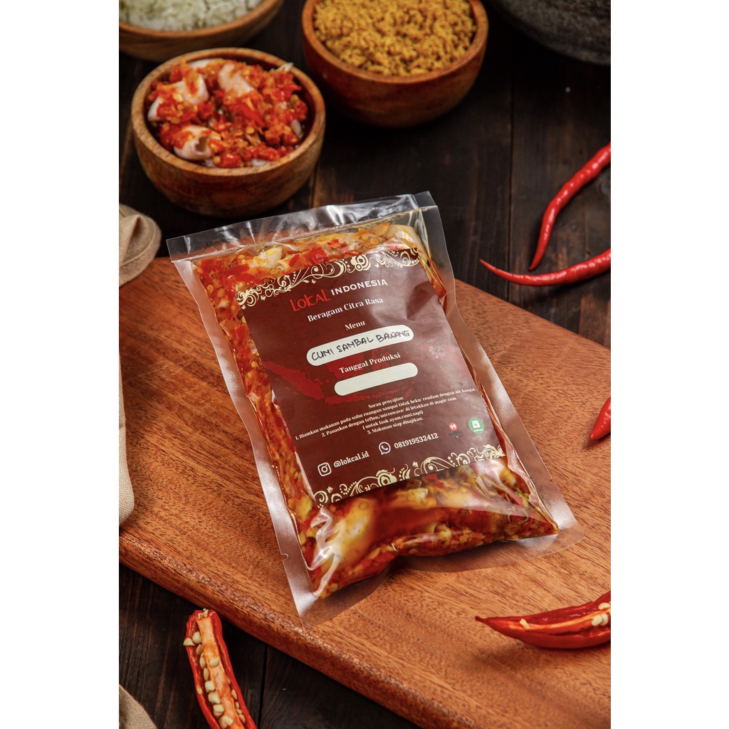 

Cumi Sambal Bawang/Ready To Eat Cumi Bawang/Lauk Kemasan Cumi