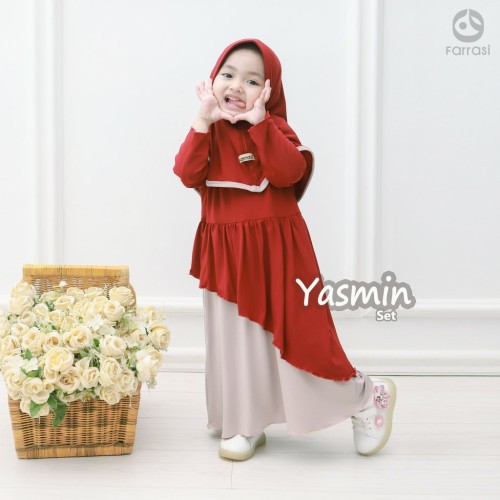 Gamis Anak perempuan Usia 1-8 Tahun Farrasi YASMIN / Gamis Anak Murah