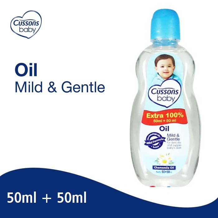 Cussons Baby Oil Minyak Pijat Bayi Extra 50ml + 50ml