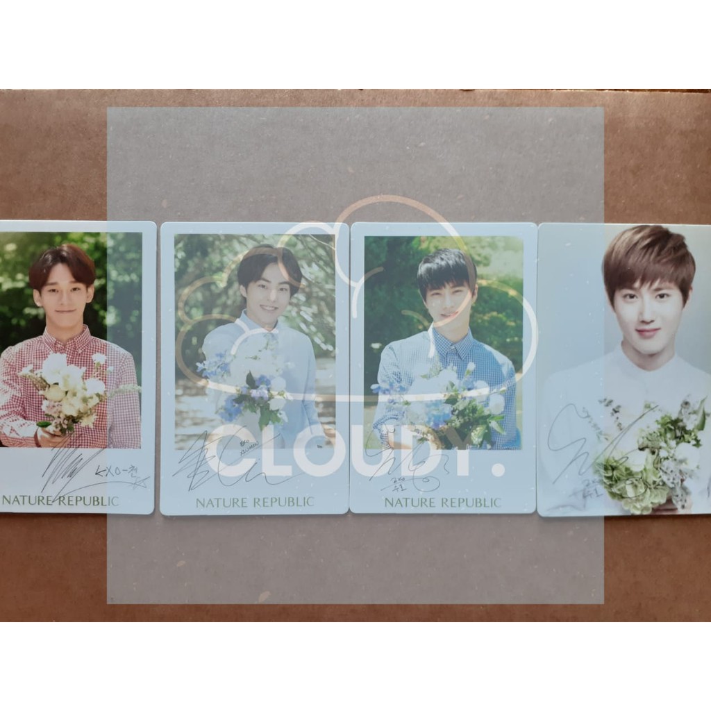 PHOTOCARD NATURE REPUBLIK EXO OFFICIAL