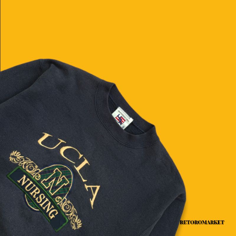 NOT FAKE CREWNECK VINTAGE 90s UNIVERSITY CALIFORNIA LOS ANGELES (UCLA) NURSING FACULTY HD/CN/HOODED/
