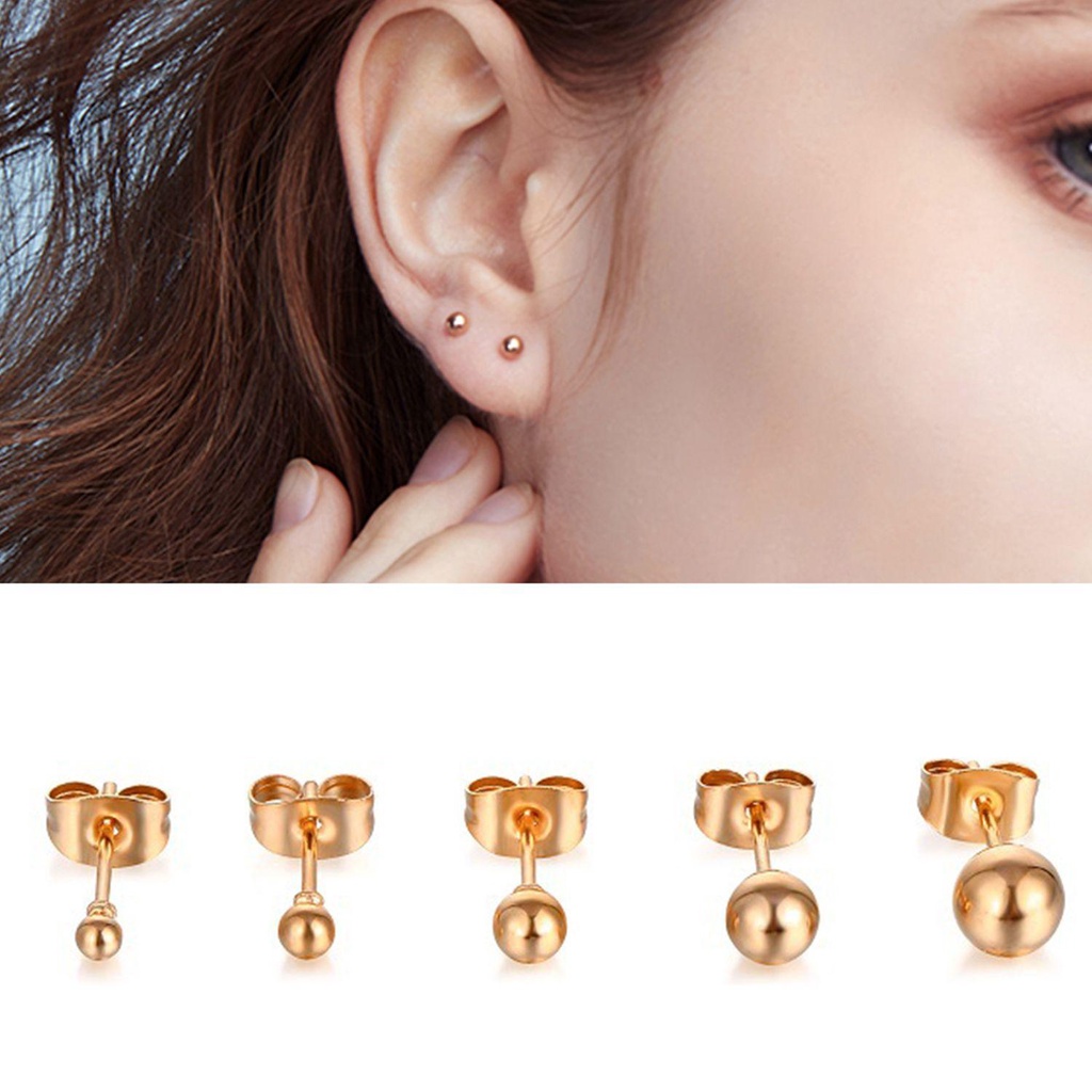 R-flower Ear Studs Fashion Perjamuan Perhiasan Tulang Kuku