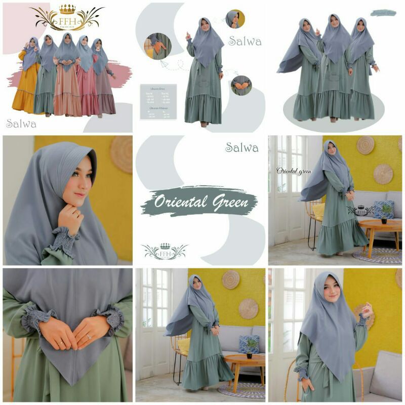 GAMIS SET SYARI SALWA BY FFH ORI AB COLLECTION