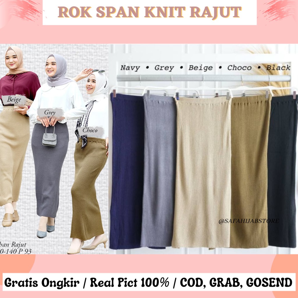 CYNISA SKIRT / ROK SPAN KNIT RAJUT / ROK KONDANGAN / ROK PESTA