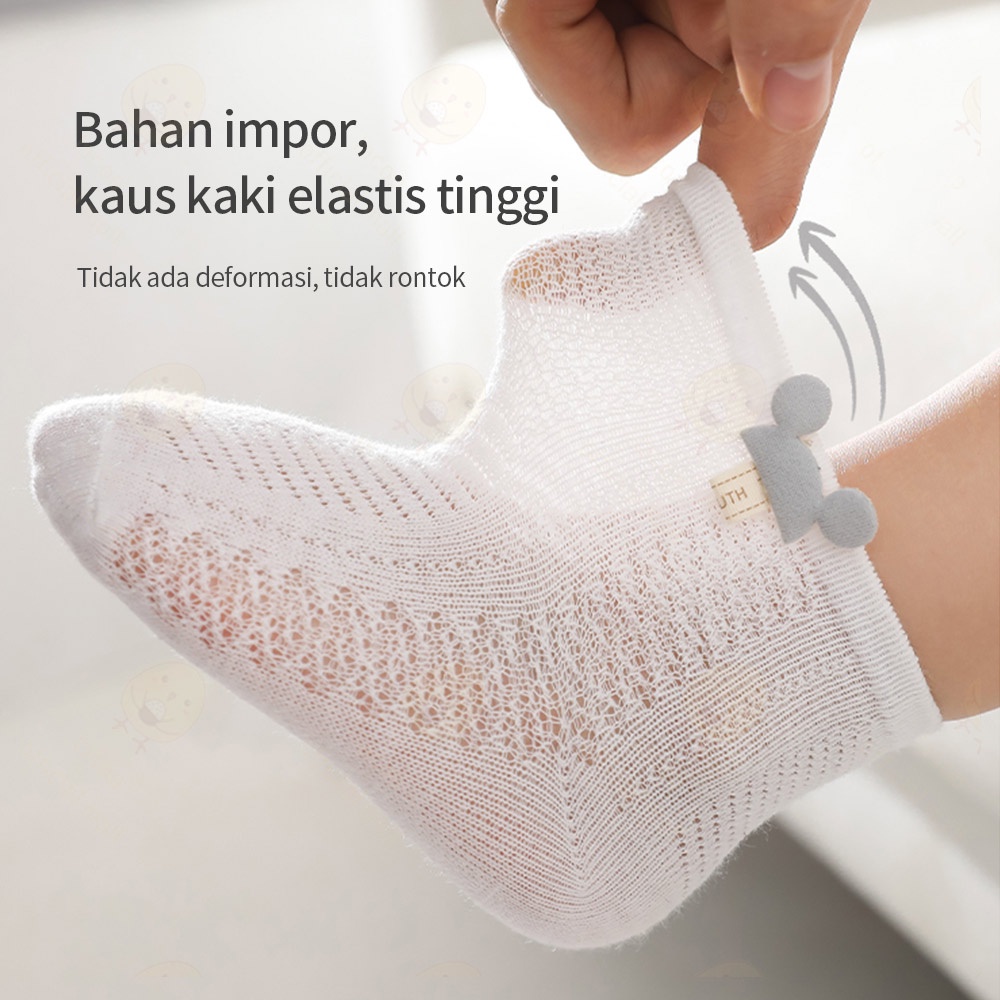 Lacoo Kaos kaki bayi anak anti slip Kaus kaki bayi untuk 0-3 tahun