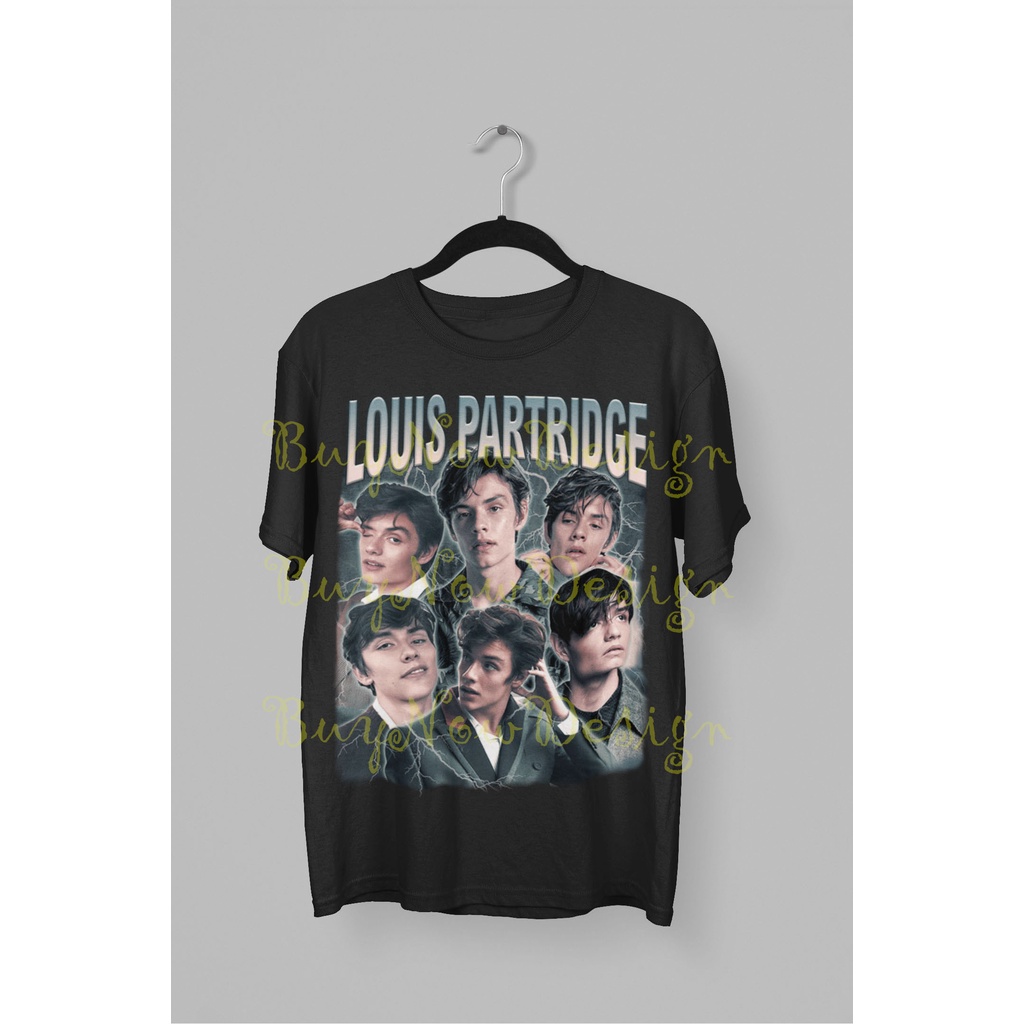 Kaos LOUIS PARTRIDGE Oversize Premium T Shirt Cotton Combed 24s Pria Wanita Hitam Wash
