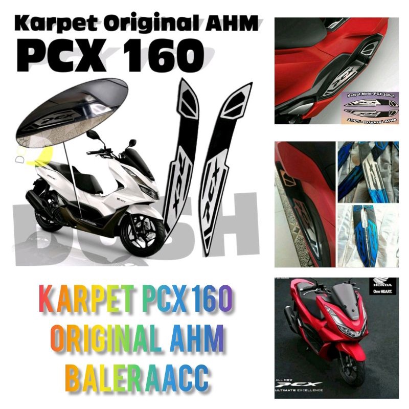 Bordes karpet pijakan kaki NEW PCX 160 2021 - 2022 - 2023 Original AHM