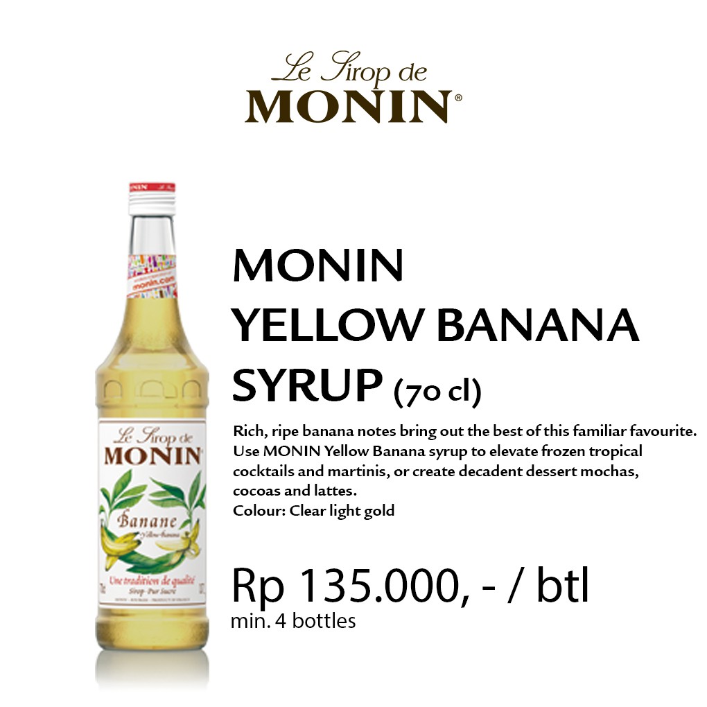 

Monin Syrup Yellow Banana