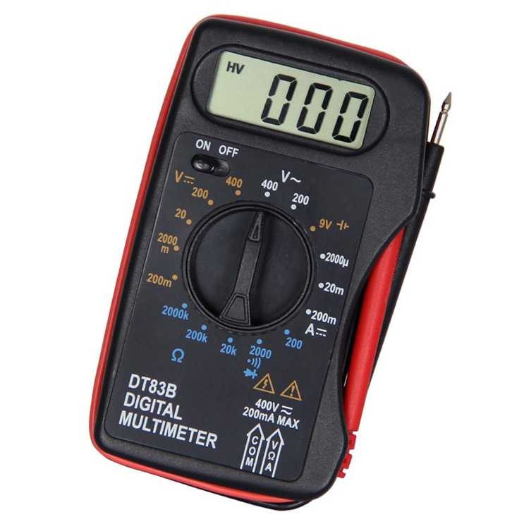 Multitester Digital Multimeter Saku AC DC Voltage Tester