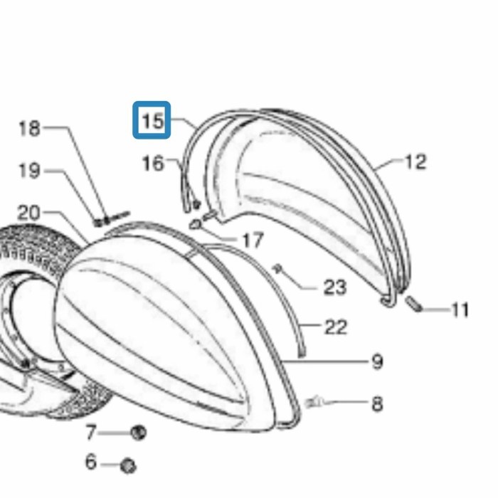STRIP STIKER TEMPONG BODY VESPA PX 150 KIRI