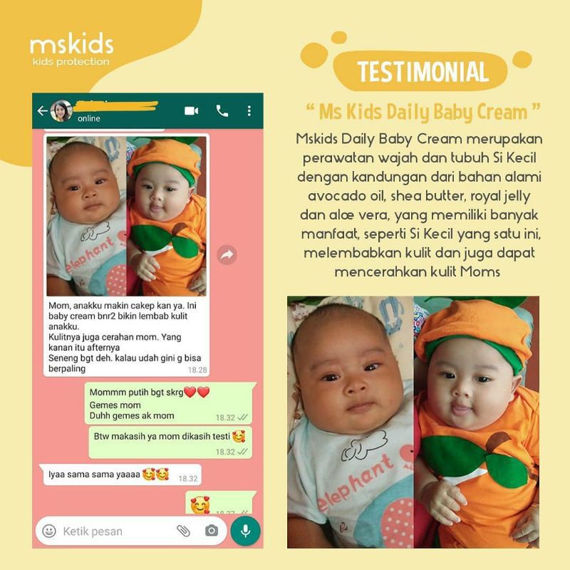 Produk pemutih kulit bayi