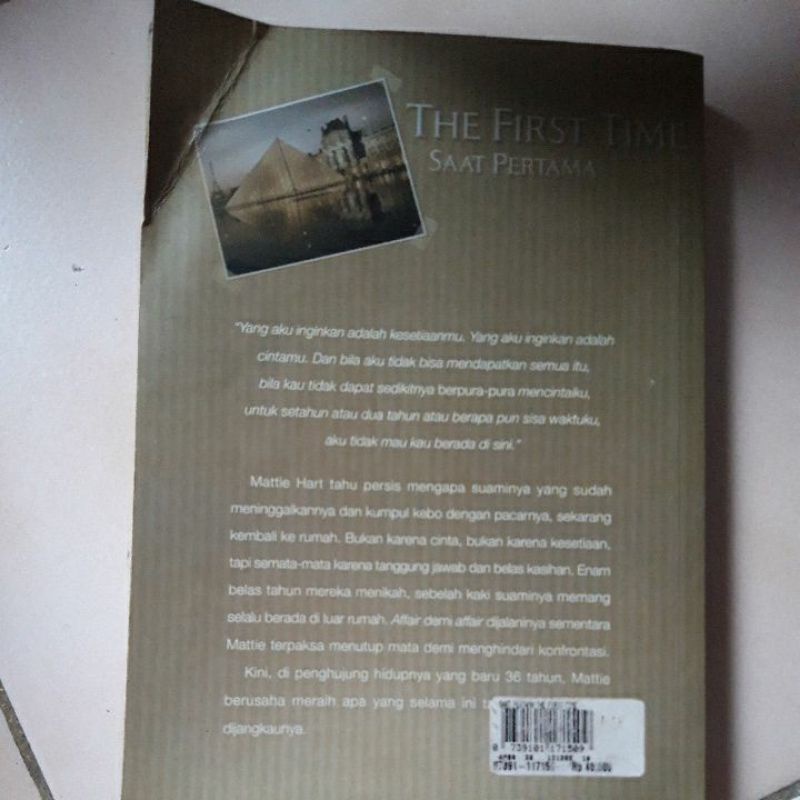 NovelThe First time,  Saat Pertama, By Joy Fielding-1