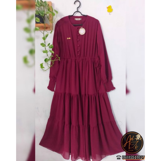 Lallunaa Dress by Frilla (Burgundy)
