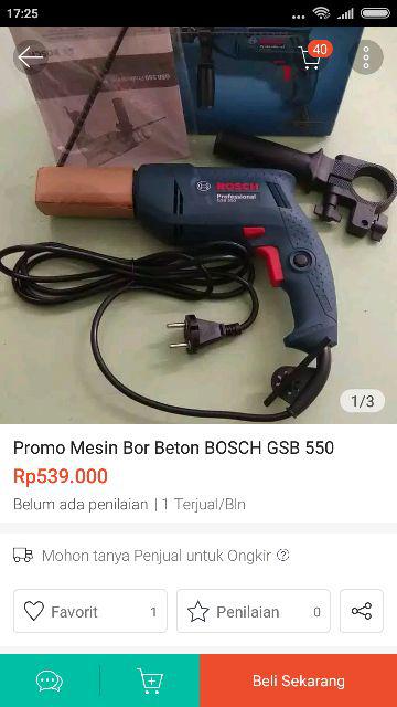 Mesin Bor Beton Bosch Gsb 550