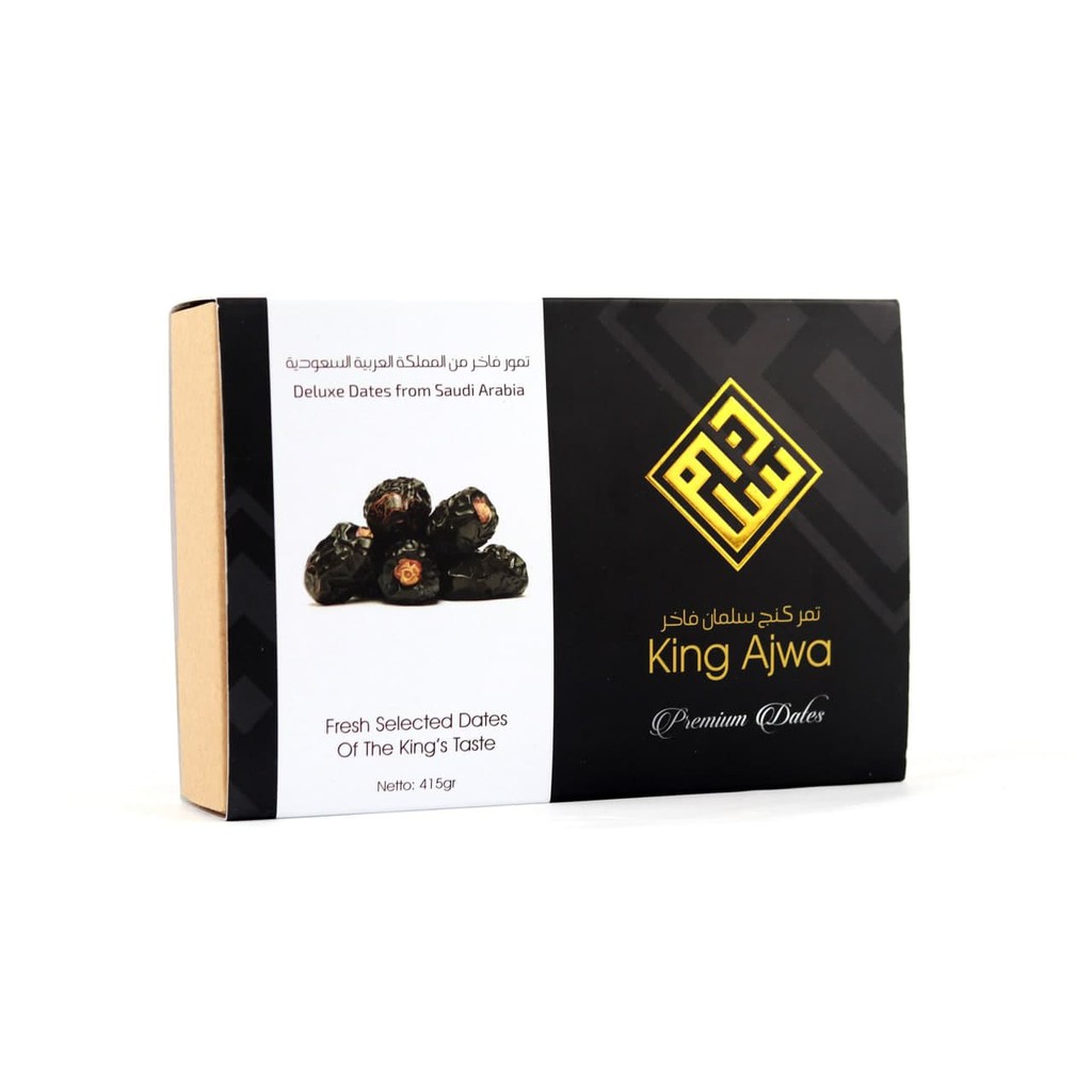 

Kurma Ajwa Jumbo 1Kg Bruto King Ajwa Original