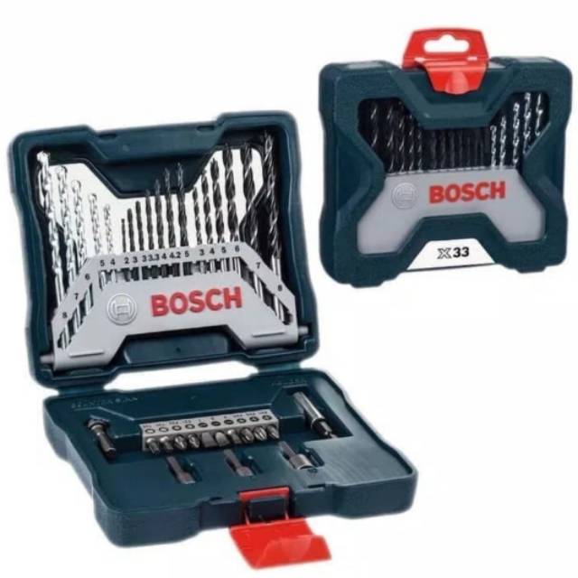 Mata bor dan obeng set koper 33pcs BOSCH X-line