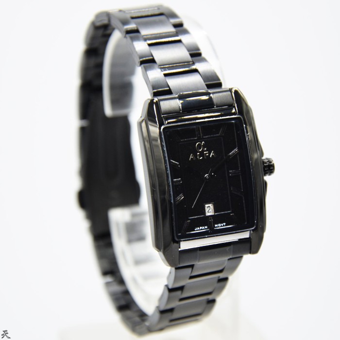jam tangan / Watch_Id Wanita Original Alfa 88134 Black