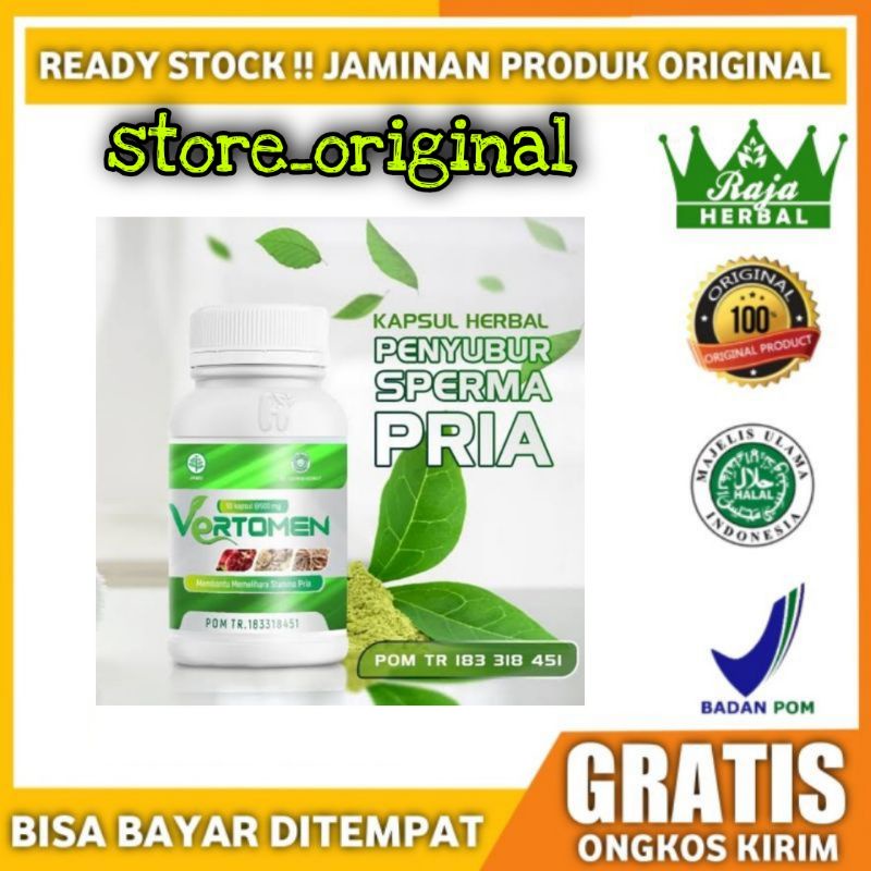 Vertomen Original Asli Obat Herbal Penyubur Sperma Pria 100% Manjur