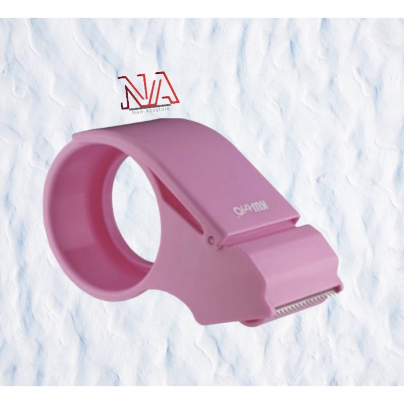 dispenser lakban. tape. pink. tosca. orange tape cutter. pemotong lakban