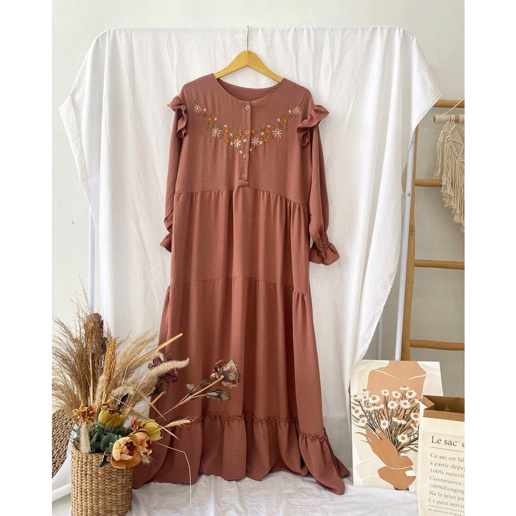 ARUNA DRESS - DRESS WANITA - PAKAIAN MUSLIM - BAJU GAMIS