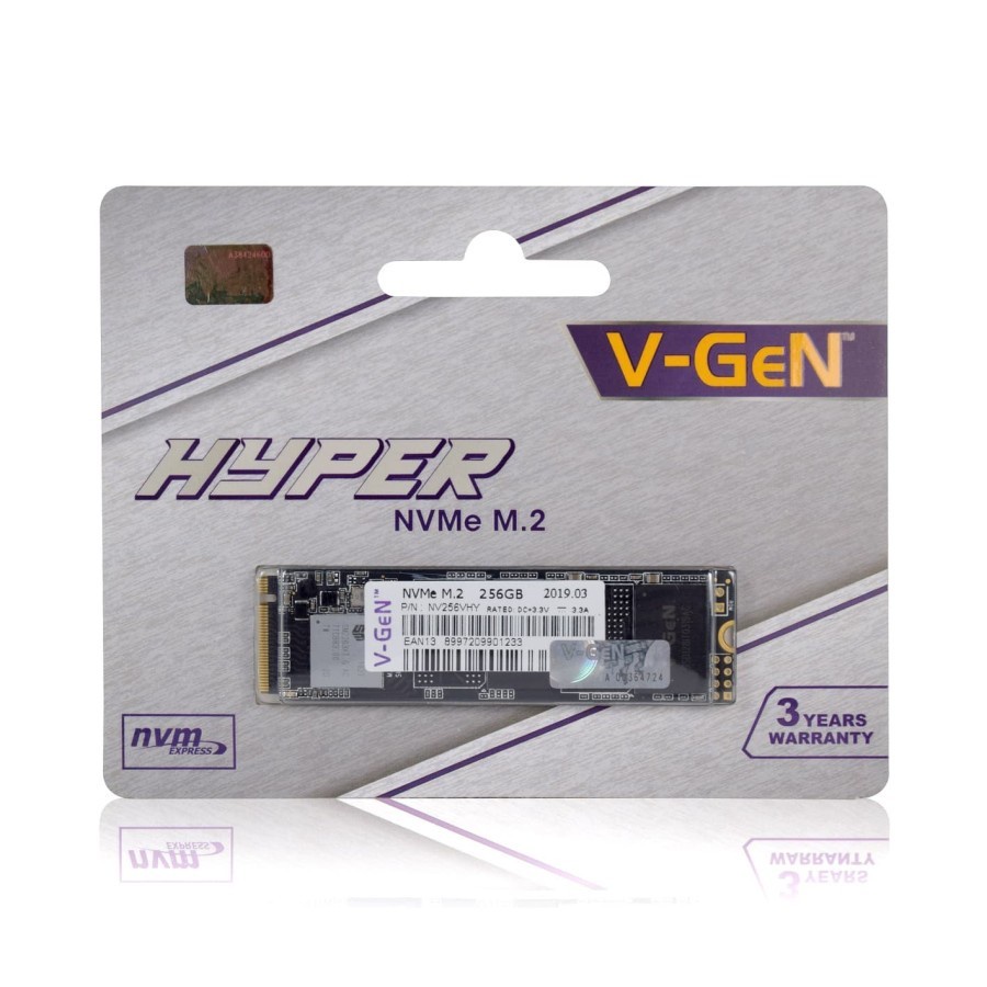 SSD V-GeN Hyper 256GB M.2 NVMe PCIe Gen 3.0 - SSD VGEN 256 GB M2 NVME