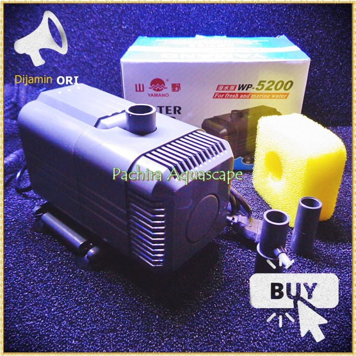 TERBAIK Pompa Filter Yamano Wp 5200 ADA BUSA FILTER Wp5200 Hidroponik Bisa COD Pachira Aquarium