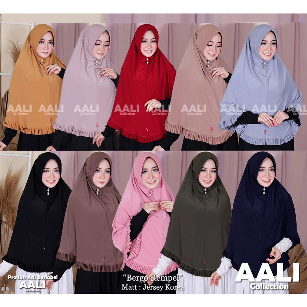 Hijab XXL Jersey Rempel Jilbab XXL Jersey Syari XXL Kerudung Instan XXL