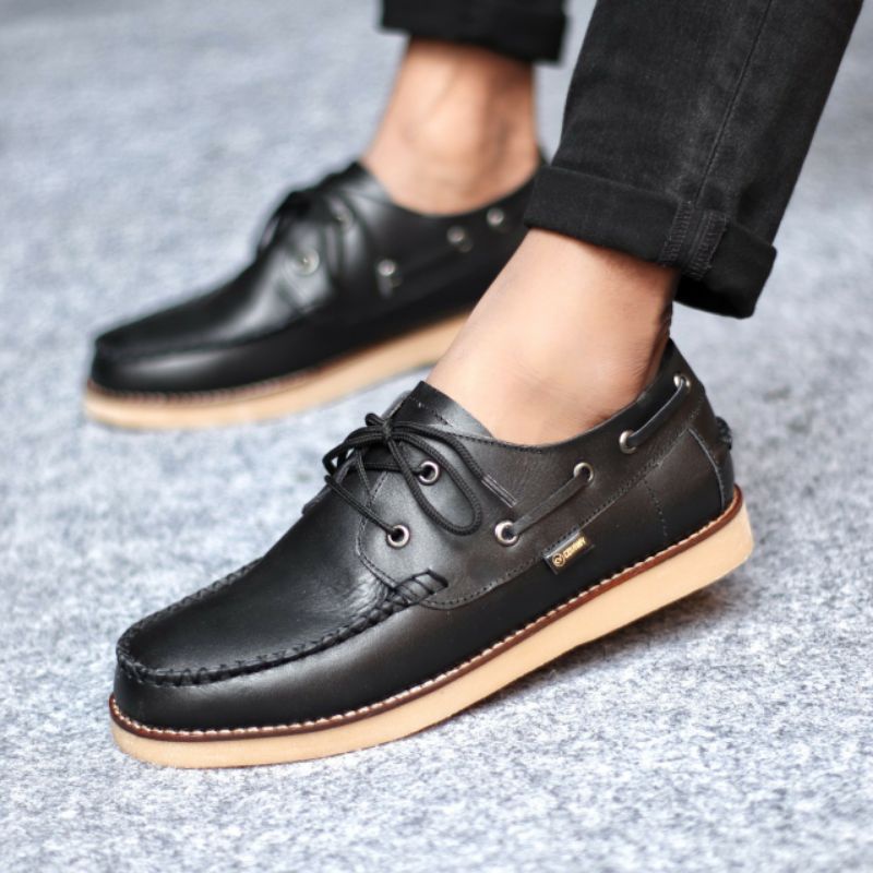 Sepatu Casual Pria Zapato Kulit Asli Kerja Santai Kuliah Leather Loafers