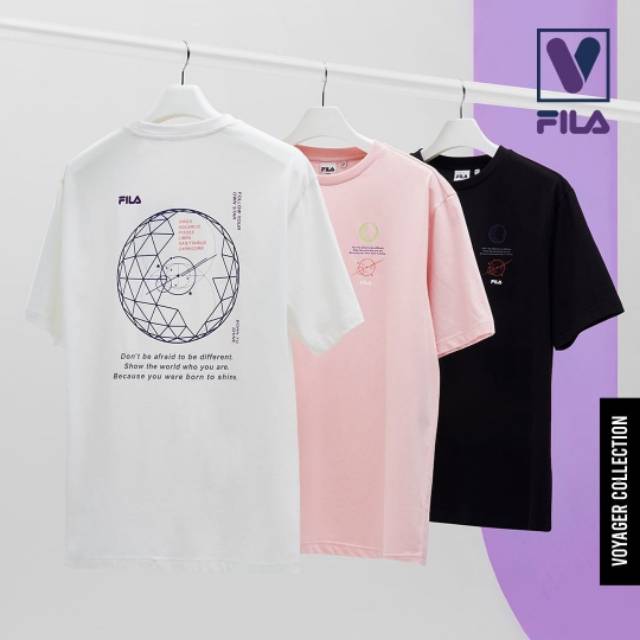 BTS x FILA voyager collection t-shirt (Unofficial)