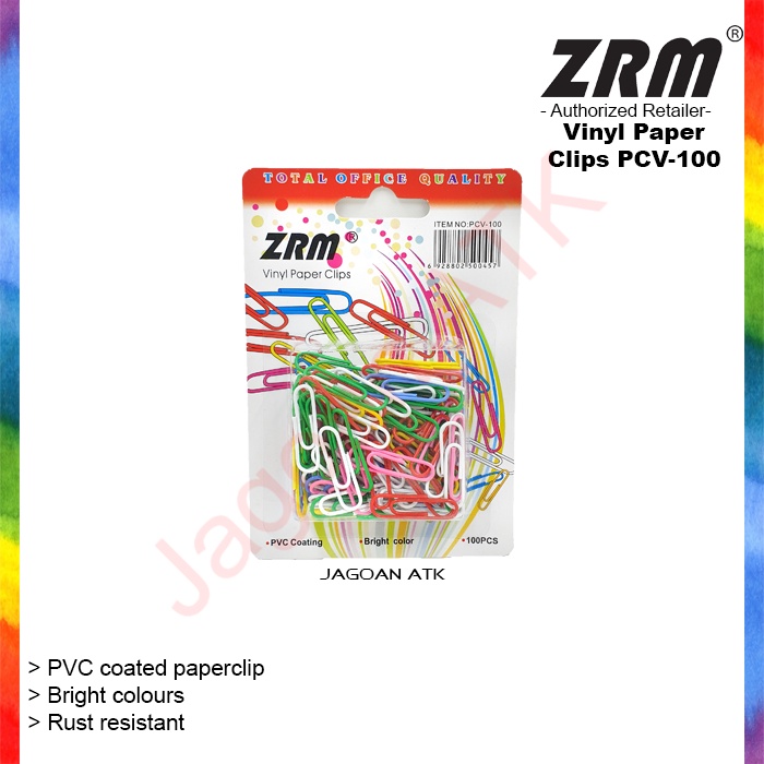 

Vinyl Paper Clip Warna / Klip Kertas PVC ZRM PCV-100