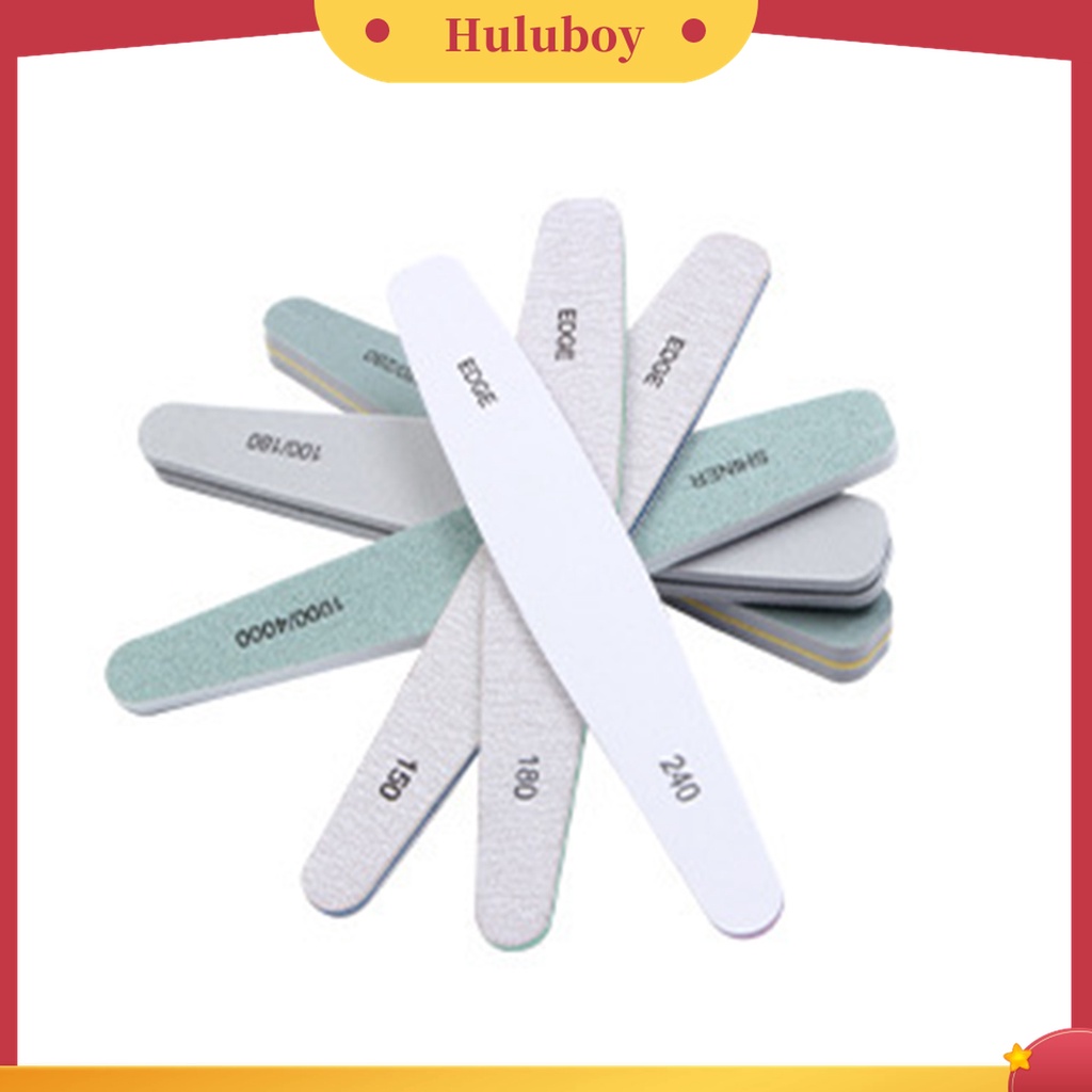 Huluboy Huluboy♡ 6pcs / Kotak Alat Kikir Kuku Bahan PP Untuk Wanita