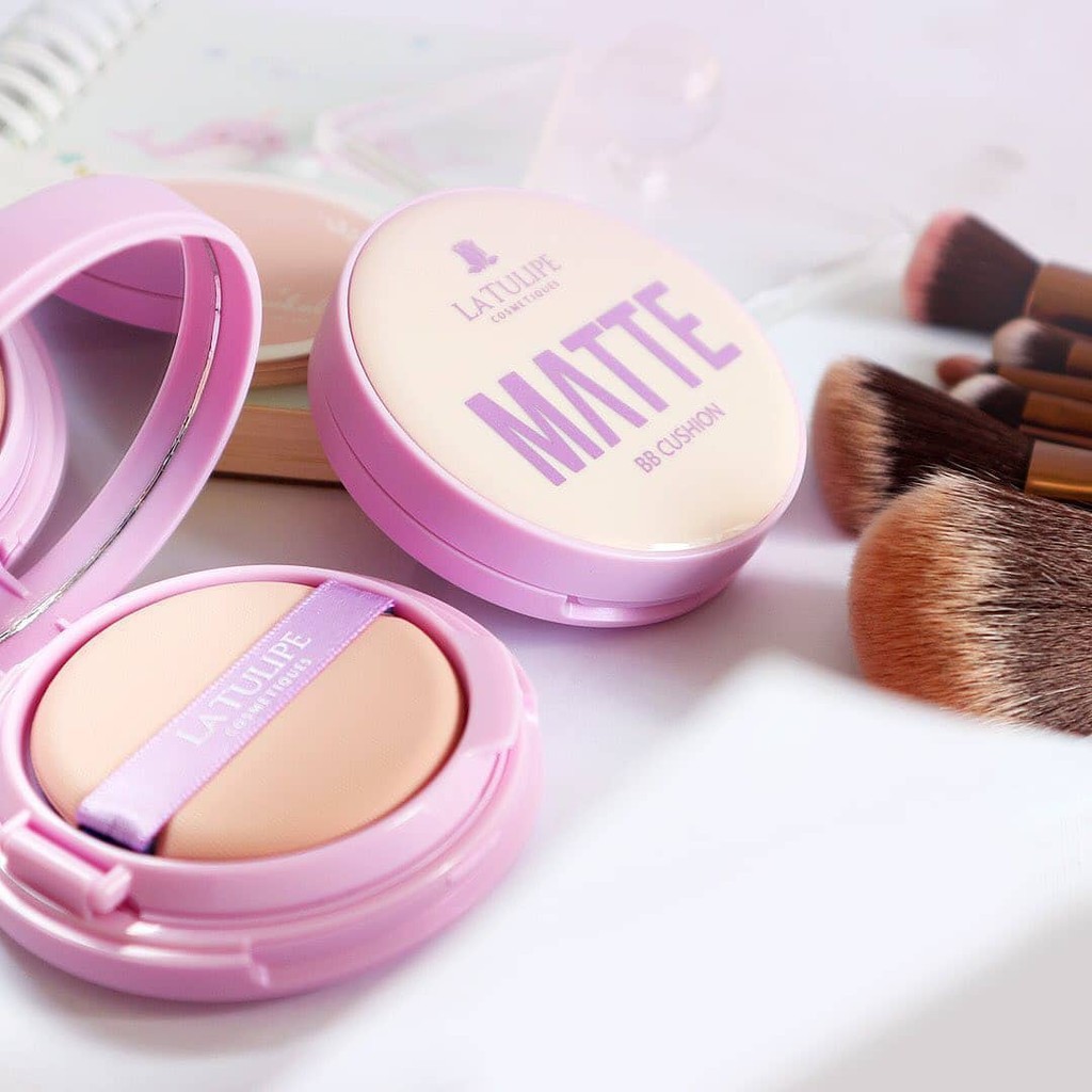 la tulipe matte BB cushion SPF 28 11gr