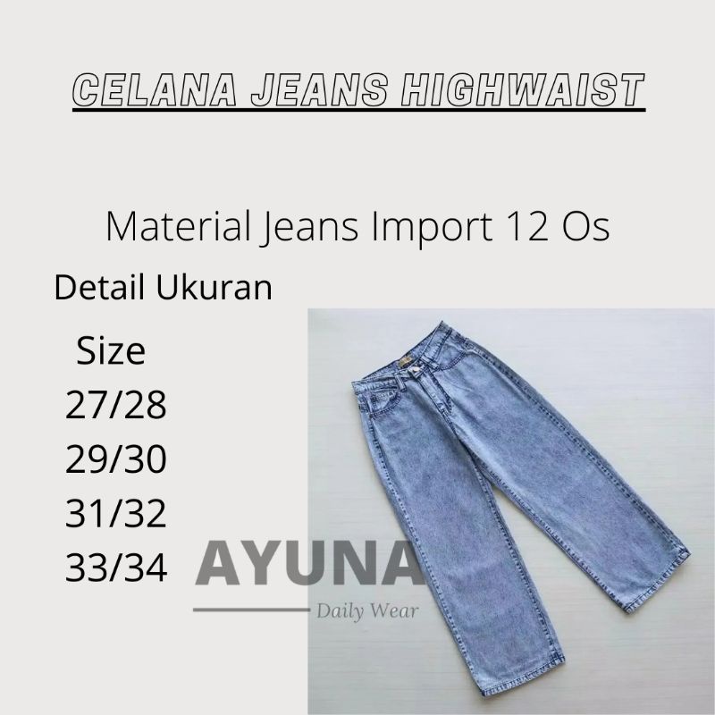 Celana Kulot Jeans Highwaist Celana Kulot Jumbo Celana Kulot Jeans Wanita Celana Highwaist Loose Jeans